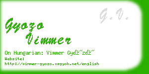 gyozo vimmer business card